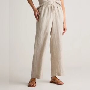Quince 100% European Linen High Rise Wide Leg Pants Womens Size XL